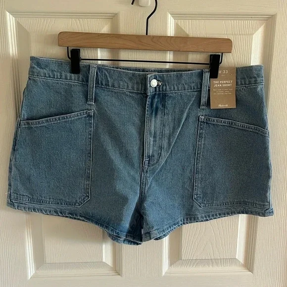 NWT MADEWELL The Perfect Vintage Jean Short in Cardston Wash - Picture 5 of 12